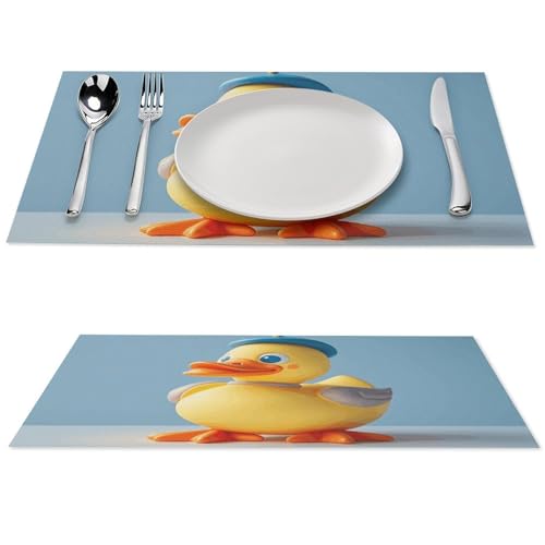 Sets de table mignons en PVC imperméable antidérapant lavable pour table de cuisine