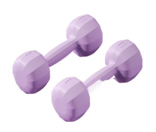 Mancuerna Mancuernas For Mujeres, Equipo De Fitness For El Hogar, Mancuernas Pequeñas Recubiertas De Goma For Músculos Del Brazo De Entrenamiento Deportivo For Hombres Sostener Objetos Pesados(Purple,