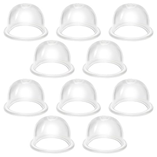 JEYORZY 10pcs Bomba De Cebadora, 22mm Carburador Cebador Bulbo Gasolina de Silicona Transparente Repuestos Bomba Carburador Aceite Bulbo para Cortadora de Césped Desbrozadora Recortadora Cortador Seto