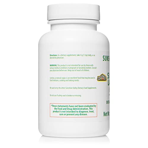 Image of Sunshine Valley Lactose Powder (Milk Sugar), Fine White Powder, 2 oz | Fine White Powder for Baking, Cooking & Brewing, Versatile Ingredient for Food Mixtures & Recipes