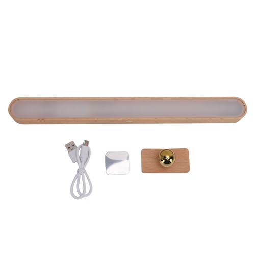 Luz de Espejo LED de Madera Recargable 800 MAh con Control Táctil para Baño
