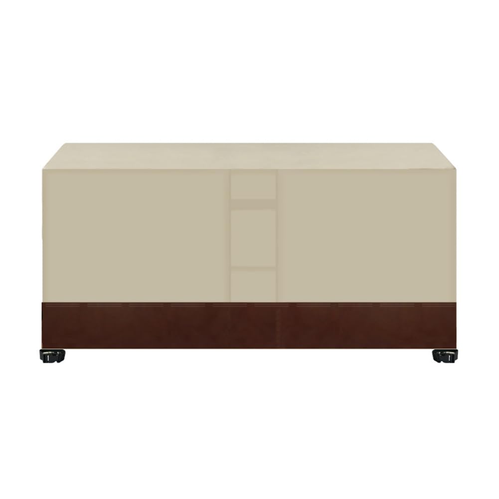Csarpect Beige-Coffee Garden Furniture Covers,600D Oxford Waterproof Windproof Weatherproof Anti-Uv Sofa Table Chair Cover, For Outdoor Indoor Winter Outside Patio Bistro Seating (,170*94*70Cm)