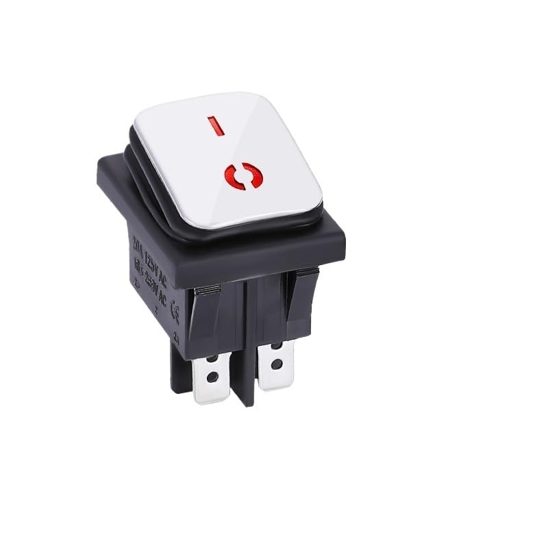 Interrupteur bascule KCD4 étanche 16A avec LED rouge commutateur marche arrêt 4 6 pins