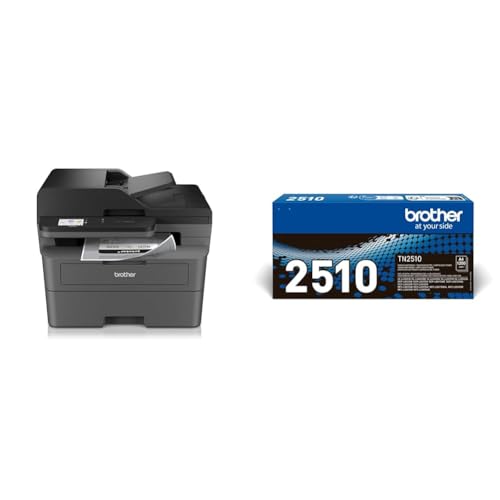 Brother DCP-L2665DW imprimante laser multifonction 3 en 1 WiFi Ethernet avec toner noir TN-2510