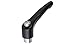 Kipp 06451-92061 Zinc Adjustable Handle with Protective Cap and M6 Internal Thread, Modern Design Style, Stainless Steel Components, Metric, Black Satin Powder-Coated Finish, Size 2