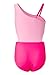 blibean Teen Girls Swimsuits Little Kids Summer One Piece Hawaii Beach Bathing Suit Tween Girl Fashion Color Block Swimwear Traje De Baño para Niñas Size 12-13 Year Old Rose Pink