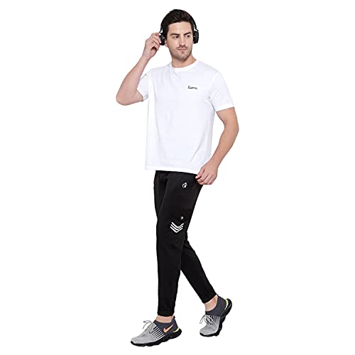 Image of BLUE STAR SHARK Men's Regular Fit Polyester Blend Joggers Track Pant