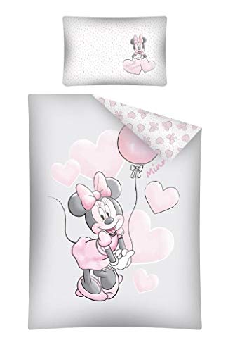 Juego de ropa de cama (2 piezas) para bebé 100% algodón, tamaño: 100 x 135 cm, 40 x 60 cm, certificado Öko Tex Standard 100