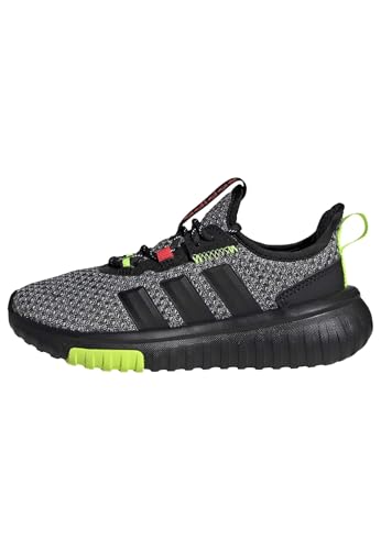 adidas Unisex-Kids Kaptir 4.0 Black/Black/Lucid Lemon 11
