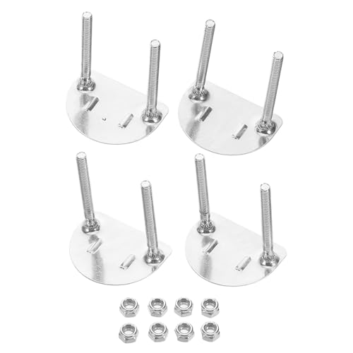 NAMOARLY 4pcs Roller Skate Base Plate Bracket Hardware Double Row Skate Parts Inline Skating Accessories