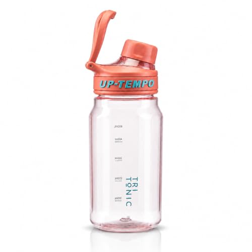 Image of Tri-Tonic Kita Whim Water Bottle - 680ml | Leak-Proof Tight Fitted Lid with Strong Carying Handle | Made of Tritan & BPA Free, Food Grade Material (Orange)