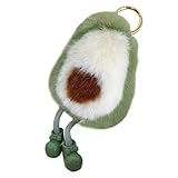 小さなアボカドの装飾品、ぬいぐるみアボカドペンダント,ジュエリー柔らかいぬいぐるみかわいいアボカドのオーナメント - キーホルダー リラックスおもちゃ ポータブル 吊り下げ可能な車内装飾品