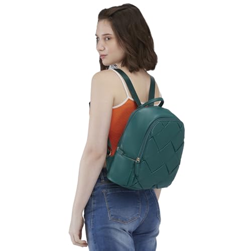 Image of Caprese Merlin Casual Backpack, Medium | Fashion Backpack for Women with Adjustable Shoulder Strap & Secure Zip Closure | Spacious, Versatile for Everyday Outings and Travel