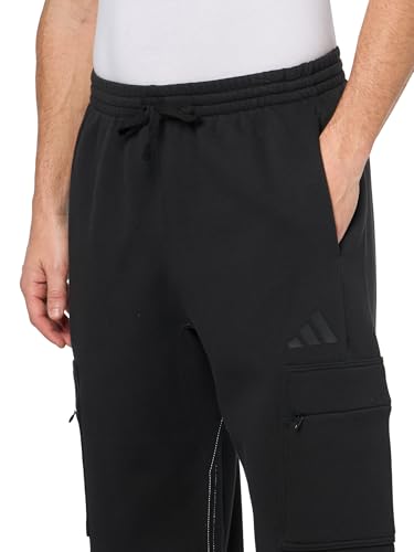 adidas Men's All SZN Fleece Graphic Loose Cargo Pants2