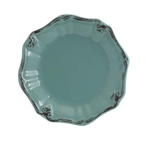 Elama elm-fleurdelys Fleur de lys 20-piece Dinnerware set in turchese - immagine 5