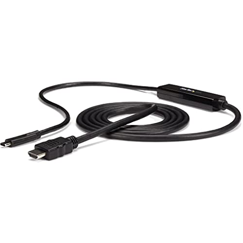 StarTech.com Cable Adaptador USB-C a HDMI de 2m - Cable Conversor de USB-C a HDMI para Ordenadores USB Tipo C 4K 30Hz - Negro (CDP2HDMM2MB)
