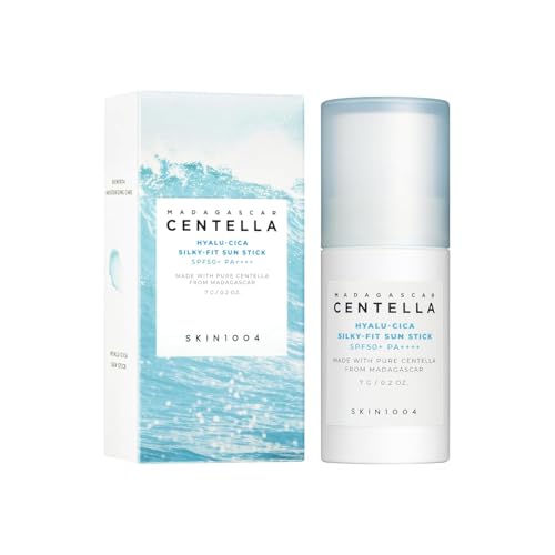 SKIN1004 Madagascar Centella Hyalu-Cica Silky-Fit Sun Stick SPF50 PA++++ 7g – Facial Sunscreen Stick for Sensitive Skin – Lightweight and Non-Greasy Finish (7)