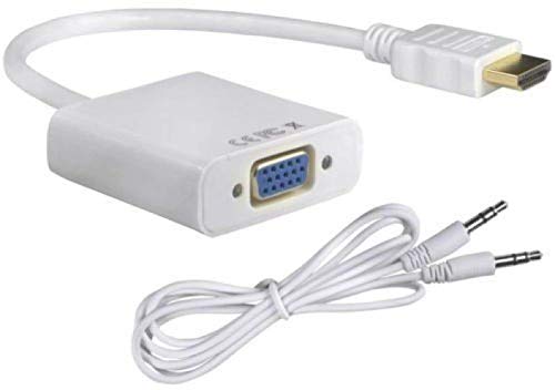 Image of Tobo HDMI to VGA Gold Plated High-Speed 1080P Active HDTV HDMI to VGA Adapter Converter Male to Female with Audio Cable-TD-167TC.