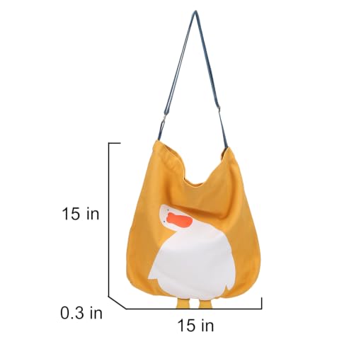 Bolso Tote Canvas divertido Pato y Ganso miniatura 3