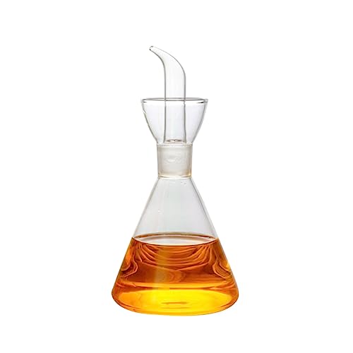 ZUNOXAZ Botella de Aceite de Oliva de Vidrio con Vertedor Antigoteo para Cocina Dispensador Saludable y Práctico