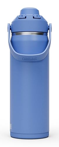 Image of CamelBak Thrive Chug Insulated Stainless Steel Water Bottle, Cold Retention with High Flow Lid for Everyday Hydration and Active Use, 20oz, Sky Blue