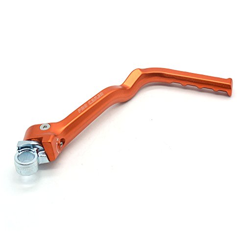 Motocicleta aluminio forjado Kick Start palanca de arranque brazo pedal para K.T.M 250 300 350 450 500 EXC SX XCW XCF 11-16 Husq.var.na 250TE 300TE 12-15 250TC 14-15 - Naranja Cover
