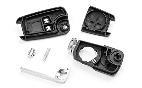 FINTERRY Remote Control Car Key Shell Case Fob Cover Flip Folding Replacement Compatible with Opel Vauxhall Insignia Astra Meriva Zafira Movano Mokka Adam Cascada Corsa Karl 2 Buttons - Image 5