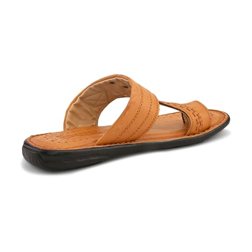 Image of Centrino Men's Slippers | Kolhapuri Style Chappals with Soft Cushioned Footbed | Comfortable & Durable | Traditional Yet Stylish Footwear for Men (9541)