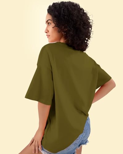 Image of AUSK Oversized T-Shirt for Womens || Graphic Front Printed Loose fit Womens Tshirt