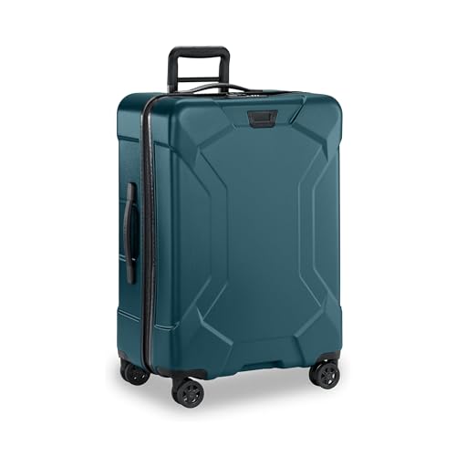 Image of Briggs & Riley 27 Inch Medium Checked Luggage - Hardshell Heavy Duty Travel Suitcase Spinner with TSA Lock - Integrated Garment Compartment System - Torq Collection - Ocean