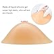 ELMIKA Triangel Silikon Brustformen, Mastektomie Prothese zum Schwimmen heiße Quelle, tiefes konkaves BH-Pad Enhancer, Beige XS,90g/Stück