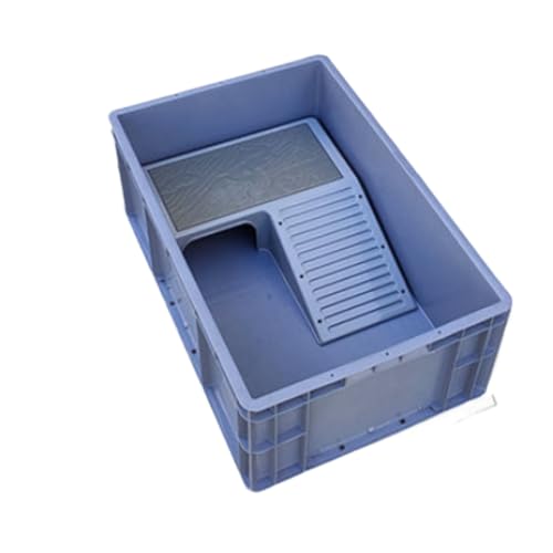 亀の浮島 水槽 亀 ケージ ボックス 槽 Momgla 脱走防止 サイドの水替え 爬虫類繁殖ボッ 両生類用ボックス 飼育 ケース 爬虫類 水族館 中庭 繁殖/休憩/日向ぼっこ/水泳 亀 浮島 特大 (60*40*34cm)