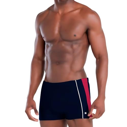 MASH Sunga Boxer Masculina Natação Piscina Xtra Life Uv 50+, Azul Marinho, G