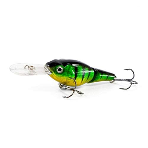 WorldCare® Thritop Crank Fishing 5 Color for Choose 9cm 10.5g Artificial HardTP002 Crank Fishing Accessories : Color B