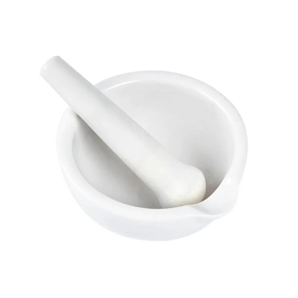 Sprzęt do przyrządów laboratoryjnych 1 szt. średnica 60 mm 80 mm 100 mm 130 mm 160 mm porcelana laboratoryjna moździerz i tłuczek zestaw misek do mielenia (80 mm)