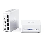 MINIS FORUM Mini PC UM880 Plus AMD Ryzen 7 8845HS (8C/16T, jusqu'à 5,1 GHz), AMD Radeon 780M, 32GB DDR5 1TB SSD Mini Ordinateur de Bureau Oculink, HDMI+DP+USB4, Wi-Fi6E, BT5.3, 2,5G LAN Mini Computer