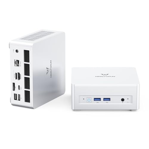 Image of MINISFORUM UM880 Plus Mini PC AMD Ryzen 7 8845HS 8C /16T Desktop Computer 32GB RAM 1TB SSD, HDMI /DP /USB4, OCuLink Port, AMD Radeon 780M, 2.5G RJ45 Port, 4X USB Port Micro Computer