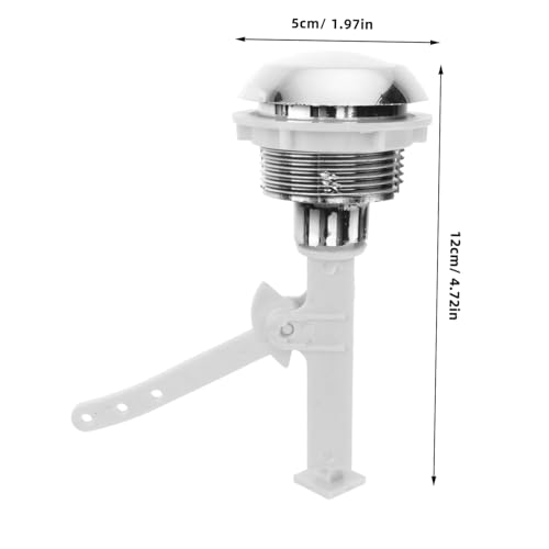 MAGICLULU Toilet Water Tank Push Button Rod Separated Type Flush Toilet Switch Replacement for Home Hotel Bathroom Repair - Image 2