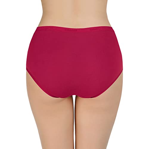 Image of Amante Solid Cotton Full Brief Panty Pack(Pack of 3)