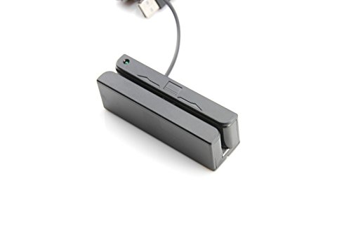 Deftun USB MSR90-TK12 Magstripe Stripe Credit Card Reader Track-1&2 Magstripe Scanner Swipe POS