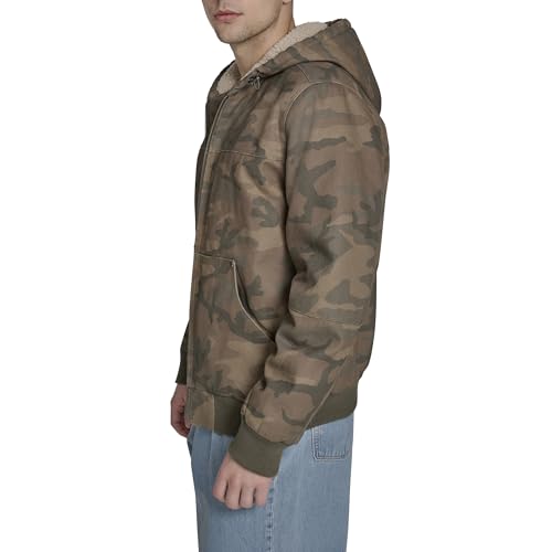 Image of Levi's Men's Workwear Cotton Canvas Hooded Bomber Jacket