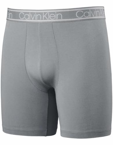 Calvin Klein Mens 3 Pack Lightweight Boxer Brief (US, Alpha, X-Large, Regular, Regular, Black/Wolf Grey/Black)2