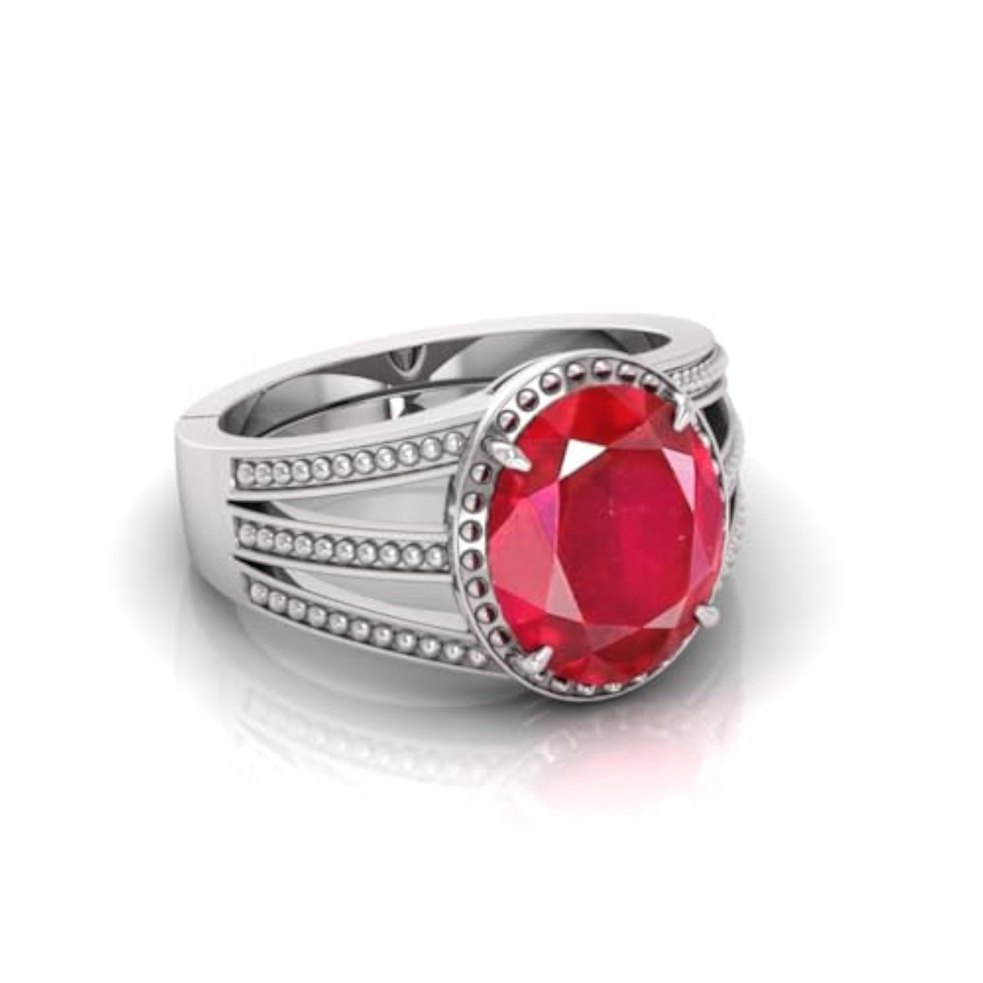 7.25 Ratti Ruby Adjustable Ring, Lab Certified
