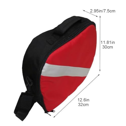 Bolsa regulador buceo acolchada estuche nailon con cremallera reforzada y asa de mano integrada 3