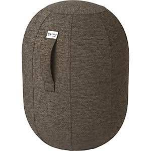 VLUV® KAPSUL STOV Balance-Kapsel [Atmungsaktiv mit Tragegriff und Wegrollschutz] Waschbarer Stoffbezug | Ergonomischer Hocker | Schreibtischhocker | Wackelhocker | Sitzball Büro Ergonomisch