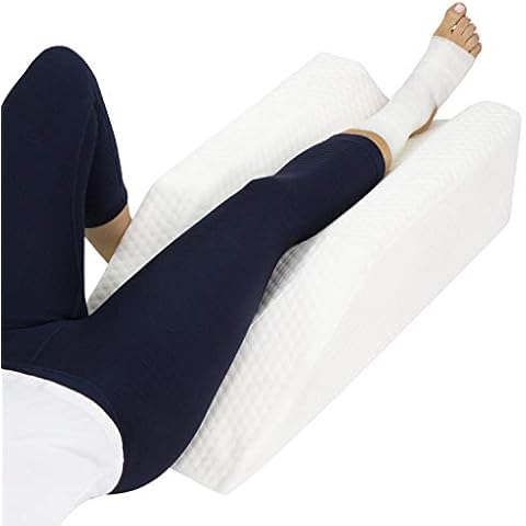 Xtra-Comfort Leg Elevation Pillow- Leg Wedge for Knee, Swelling, Elevation, After Surgery Must Haves - Post Surgery, Knee Pain Relief - Breathable for Knee, Ankle and Foot - Improve Blood Circulation Cover