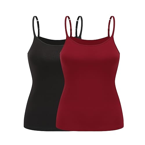 Image of Womens Modal Built-in Bra Padded Camisole Yoga Tanks Tops