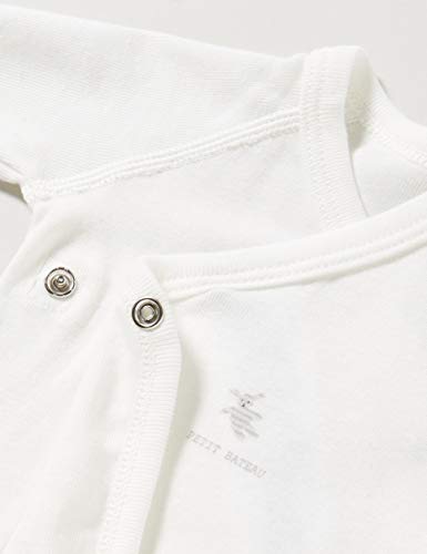 Petit Bateau Unisex Baby 5650100 Kleinkind-Unterwäscheset, Grauweiß/Multico Weiß, Naissance