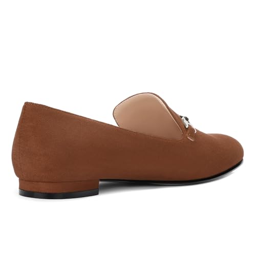 Image of Women's Loafers, Slip On Round Toe Comfortable Flats for Women Dressy and Work, Womens Business Casual Shoes