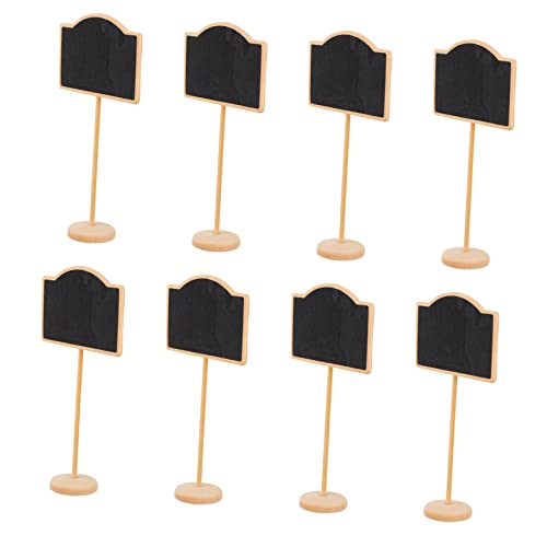 DIKACA 10 Piezas tablero de mensajes pizarra de sobremesa pequeña adorno de mesa decoración del hogar home decor decoração casa mini letreros de pizarra cartel mini pizarra Madera Black